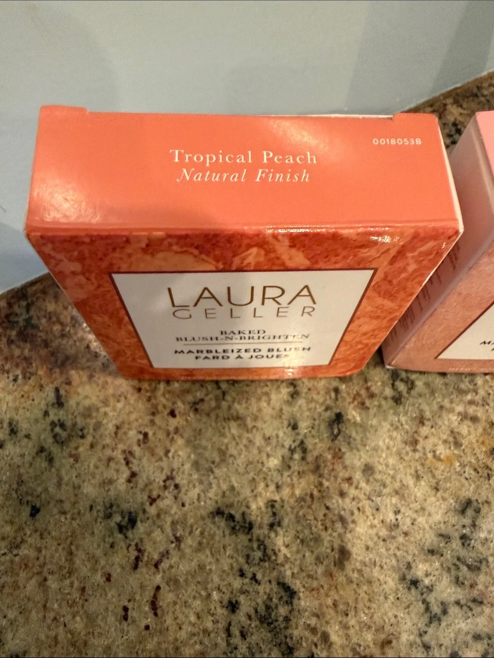 Laura Geller Marbleized Blush Duo with Angled Kabuki Brush NIB